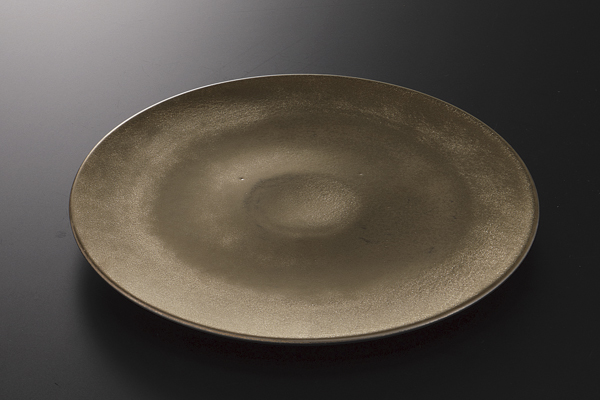 ゴールド 24㎝フラット皿