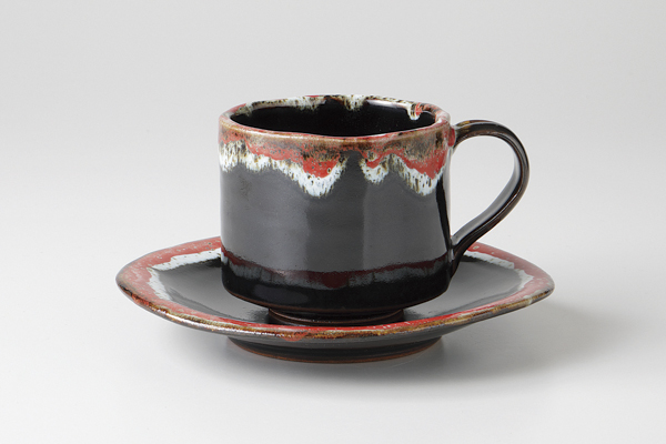 紅窯変 たわみコーヒーC/S