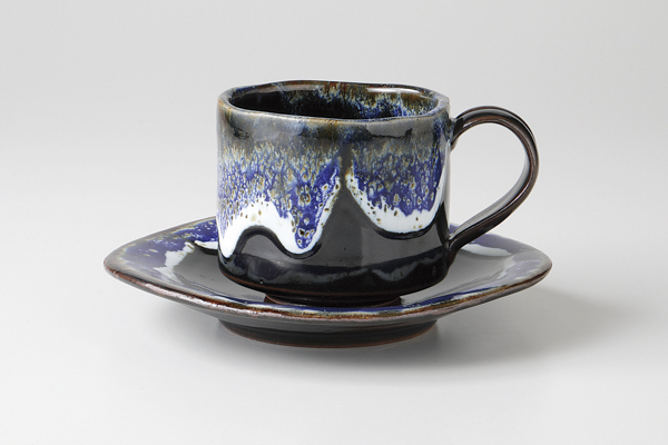 ルリ窯変 たわみコーヒーC/S