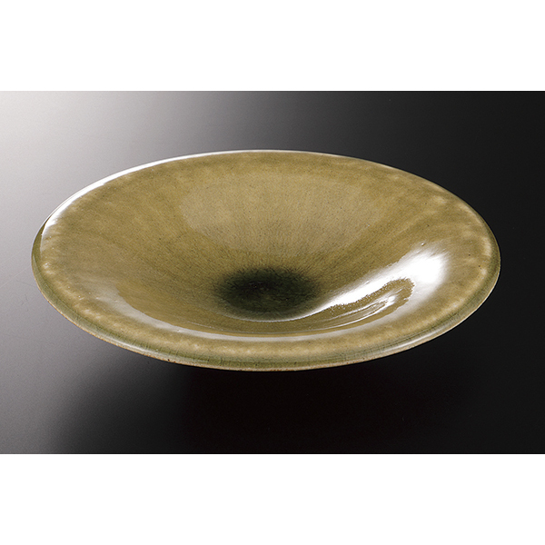 灰釉 帽子型深鉢