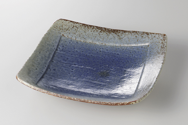 イラボルリ吹き 7寸正角皿