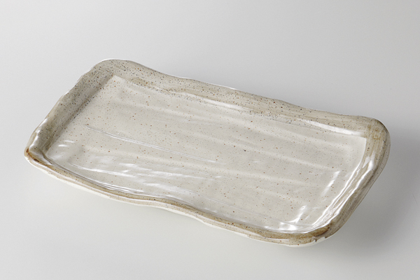 渕錆粉引 焼物皿