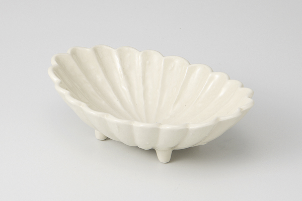 古陶磁 菊割楕円小鉢