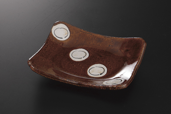 あめ丸紋 たたら長角浅鉢