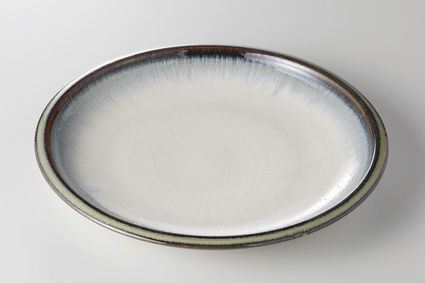 均窯錆流し くくり手8.0皿