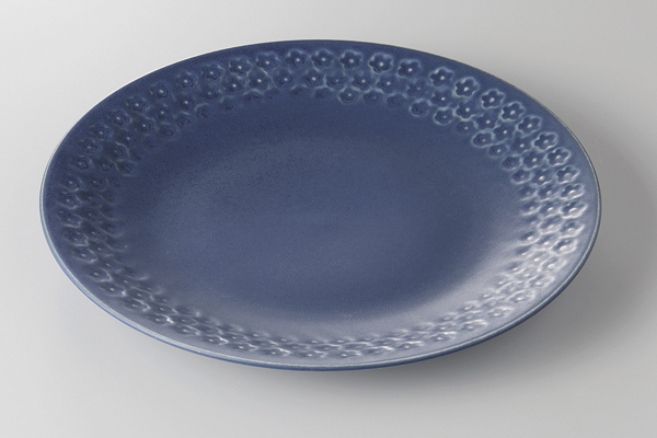 ネイビー 印花8.0皿