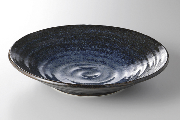黒涼彩 荒引大皿