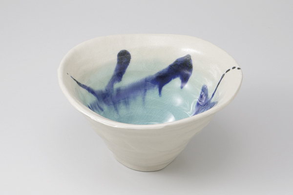 涼彩散し 変形鉢