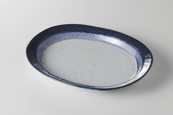 呉須ライン 楕円取皿