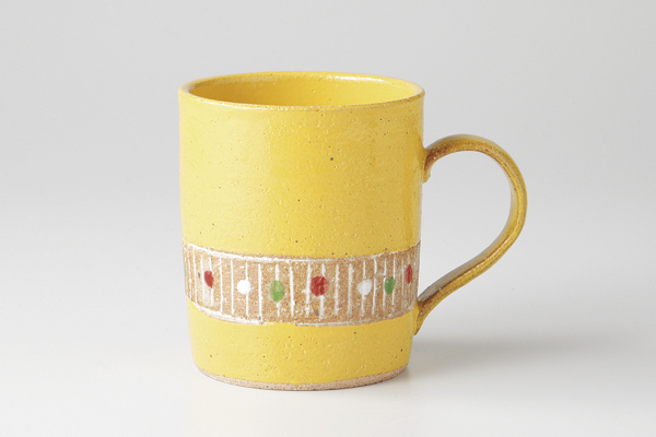 イエローライン マグカップ