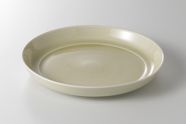 アイボリー 24cmプレート(re食器)