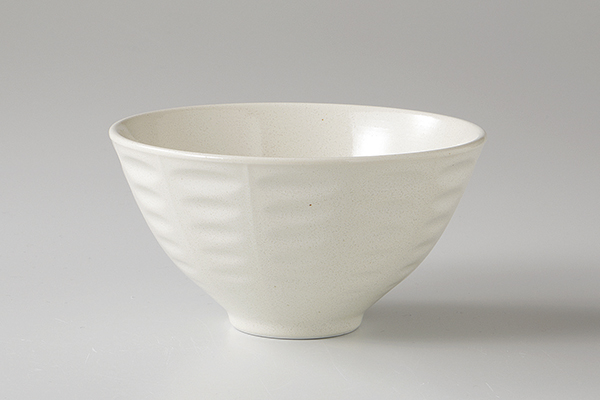 アイボリー なじみ茶碗(re食器)