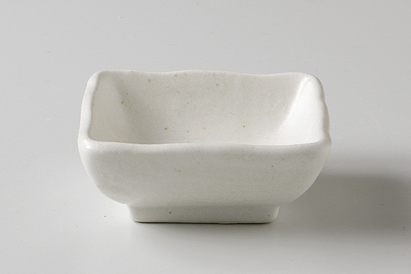 白灰(抗菌釉) 角豆皿