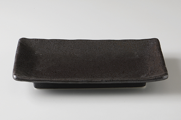 黒錆(抗菌釉) 焼物皿