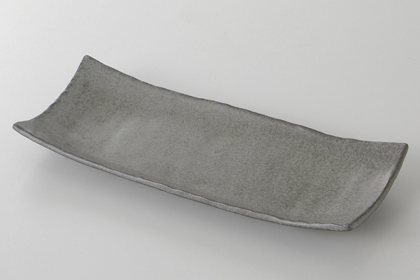 灰水晶 浜付付出皿