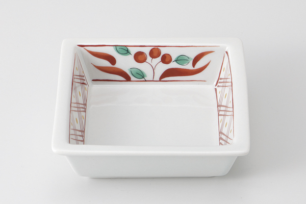 【廃番】赤格子万歴 角鉢