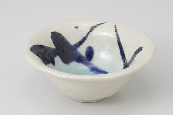 涼彩散し ストライプ小鉢