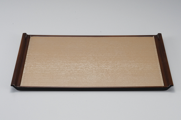 木目ﾌﾗｲﾄ盆 銀透きべっ甲SL 尺3(NS加工)