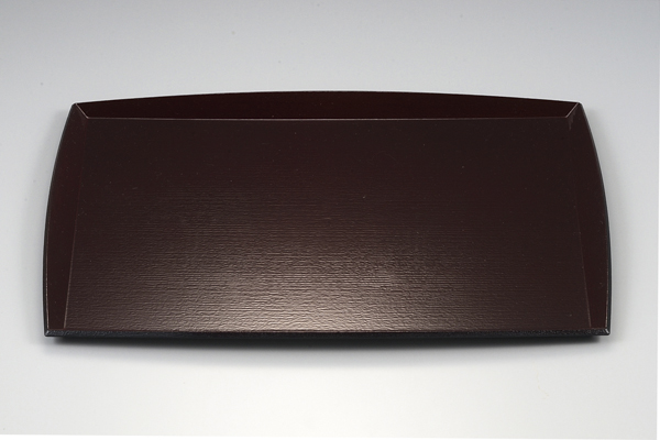 縁高わたらせ長角木目盆 新溜SL 尺2(NS加工