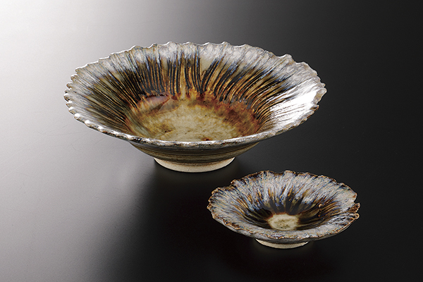 錆均窯 ちぎり5.5鉢