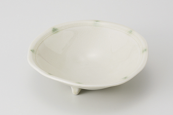 織部点紋 三足向付