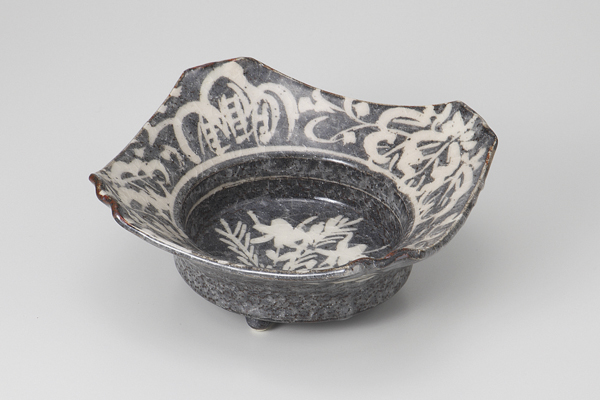 鼠志野 角型向付