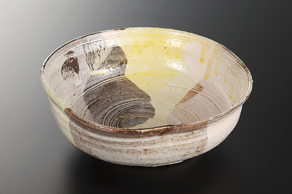 侘彩粉引 預け鉢