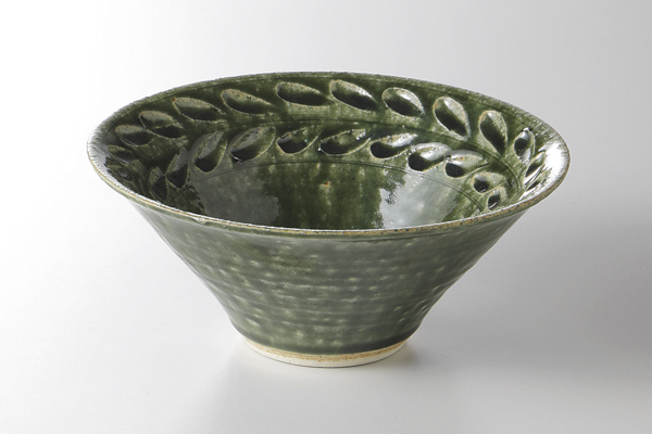 レリーフ(織部) リムボウル