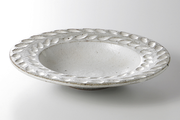 レリーフ(粉引) リム6.0鉢