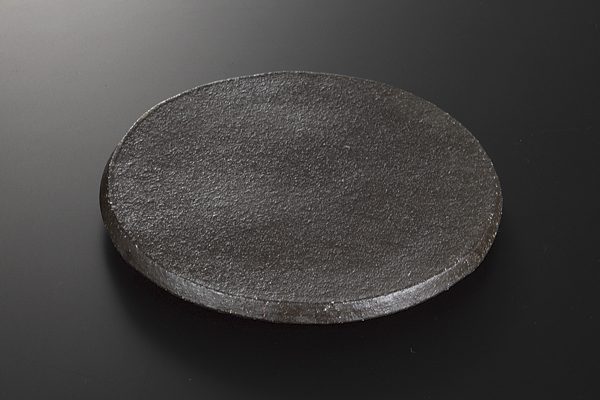 黒伊賀 三足丸前菜皿