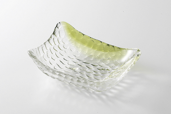 グリーン 角小鉢