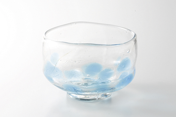 ブルー点紋 抹茶型小鉢