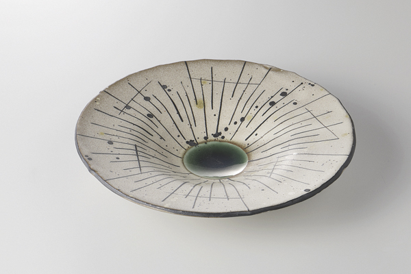 織部線もよう 前菜皿