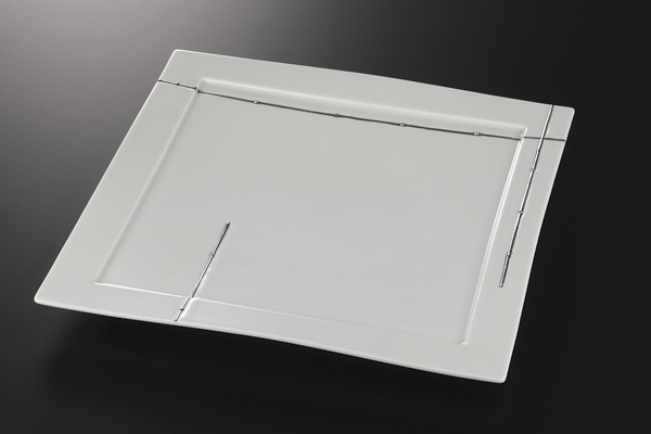 プラチナライン 正角皿(中)