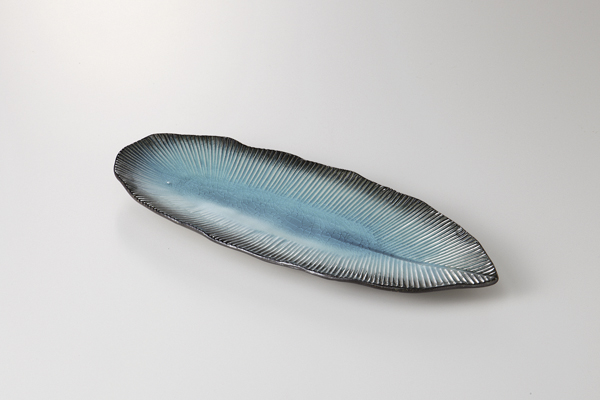 新海 葉型楕円皿