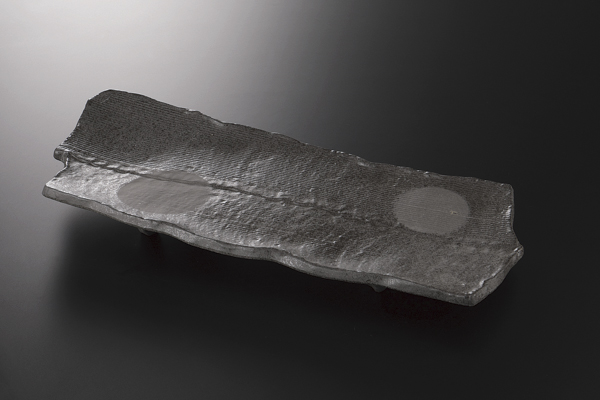 炭化土線段 尺二盛込皿