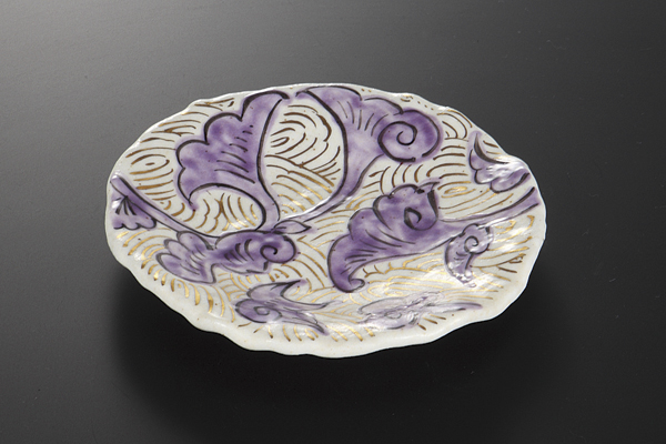 うず唐草 5.0皿(無鉛)