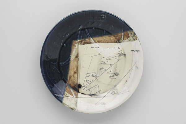 マーブル紺 パスタプレート