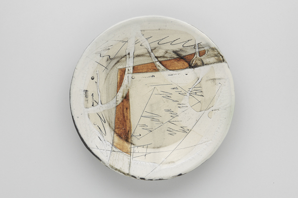 マーブル白 パスタプレート