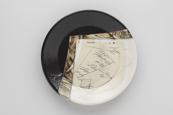 マーブル黒 パスタプレート