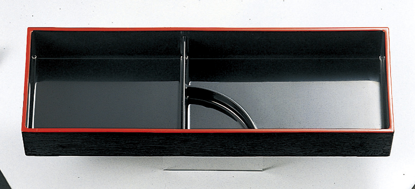 大寿弁当 (ﾀﾚ付仕切親)黒天朱内黒