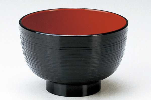 3.5寸 筋汁椀 黒内朱