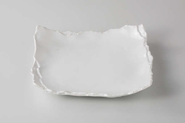 白マット重ね 85角皿