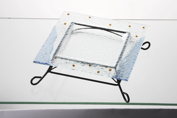 水辺 正角皿(金具付)