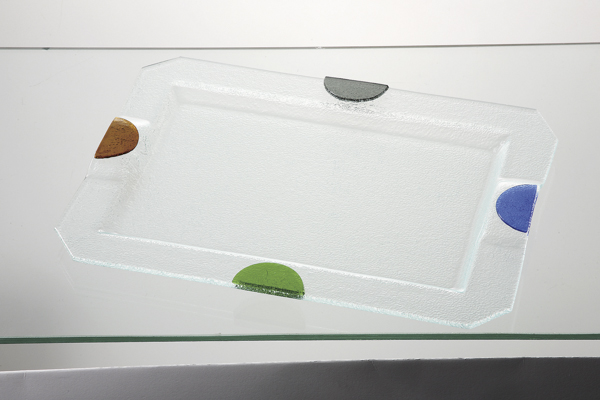 半円文様 長角盛込皿