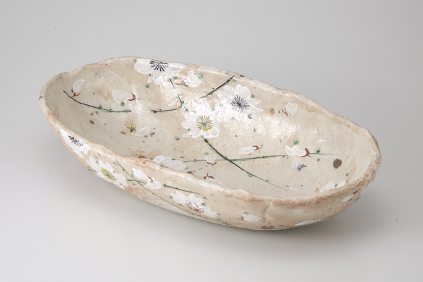 淡墨桜 楕円大鉢(無鉛)