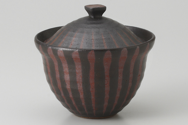 燻し黒朱十草 煮物碗