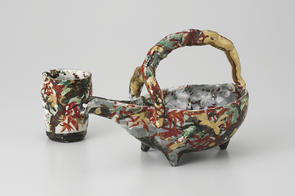 雲錦(無鉛) 手付冷酒器