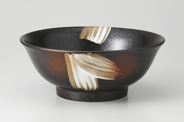 白唐津刷毛 6.8高台丼