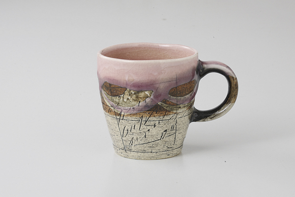 マーブル桃 マグ